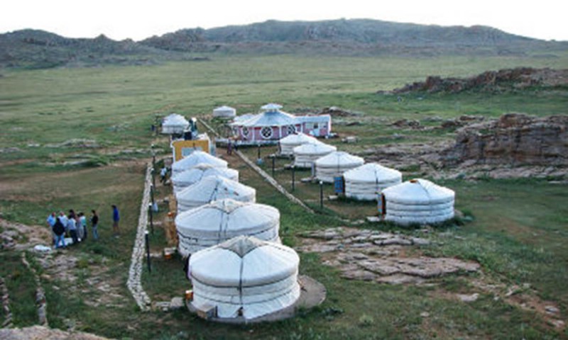 camp at Ikh Gazariin Chuluu 2010